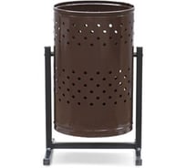 Урна металлическая уличная Дигрус  21 л круглая с перфорацией У21П-К/Д