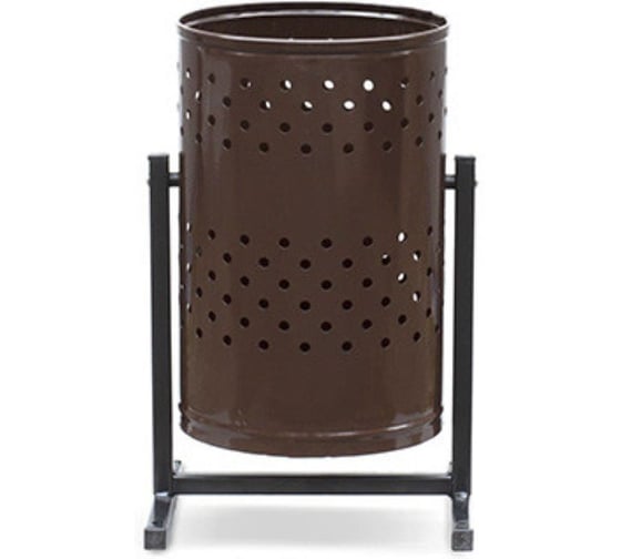 Урна металлическая уличная Дигрус  21 л круглая с перфорацией У21П-К/Д