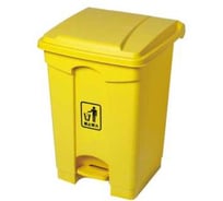 Контейнер для мусора Proff Comfort 45 литров, желтый, с педалью и крышкой 281039