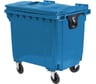 Мусорный контейнер Тара.ру полимерный, 1100л. (R), на колёсах, в сборе, синий 40853