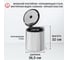 Мусорное ведро Starax S-2251-SS (S-2251) Waste Bin 10л, 365x300x320мм, хром 020036 4