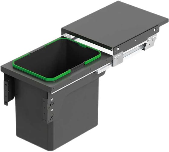 Мусорное ведро Starax S-2300-A 35л, с фасадным креплением, ширина 400, 364x470x435мм 0200194 1