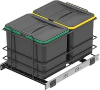 Мусорное ведро Starax S-2578-A 12+12л, ширина 400, 340x485x315мм, пластик 0200280