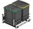 Мусорное ведро Starax S-2582-A 16+16л, ширина 400, с фасадным креплением, 340x485x385мм, антрацит 0200228 1