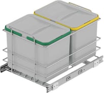 Мусорное ведро Starax S-2578-G 12+12л, ширина 400, 340x485x315мм, пластик 0200217