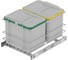 Мусорное ведро Starax S-2578-G 12+12л, ширина 400, 340x485x315мм, пластик 0200217 1