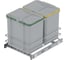 Мусорное ведро Starax S-2579-G 16+16л, ширина 400, 340x485x385мм, пластик 0200229 1