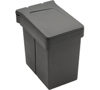 Ведро для мусора ALVEUS ALBIO навесное, прямоугольное, серое, пластик, 25л X227811971