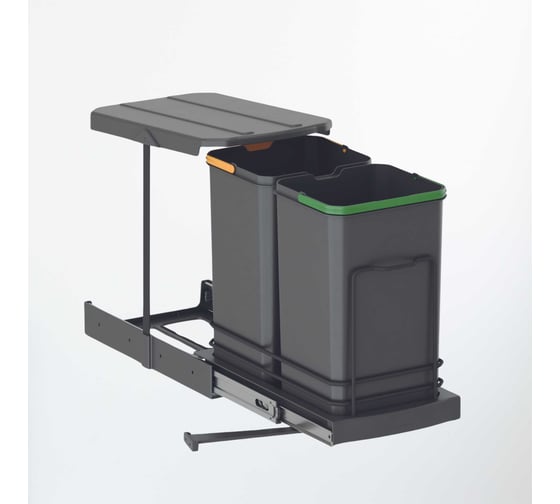 Мусорное ведро Starax S-2392-A 12+12л, ширина 400, 260x440x400мм, пластик 0200235 1