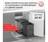 Мусорное ведро Starax S-2391-A 16+1л, ширина 400, 260x440x400мм, антрацит 0200252 3