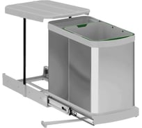 Мусорное ведро Starax S-2395-G 16+1л, ширина 400, 260x440x400мм 0200253