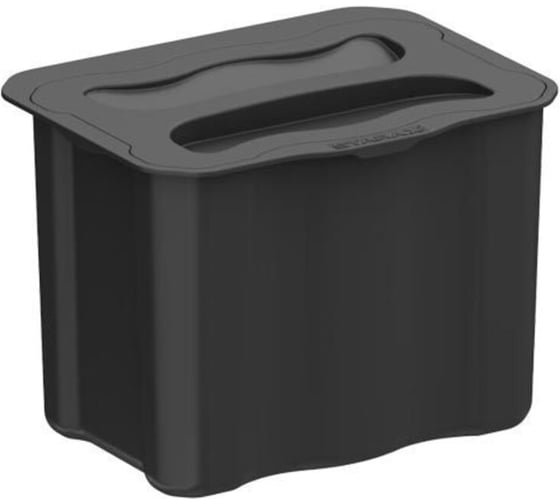 Подвесной мусорный контейнер Starax S-2575-A 250х195х180 мм, антрацит 0200191