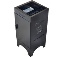 Металлическая уличная урна для мусора с пепельницей KlestO Спасибо за чистоту 1292574