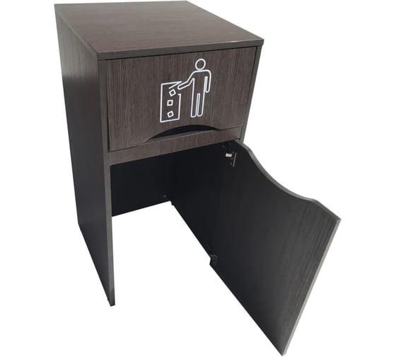 Урна для фудкорта ИП Маковчик Оди 1000 РВ цвет венге, в разборе, без держателя для мусорных пакетов VUOVeRV-5190008