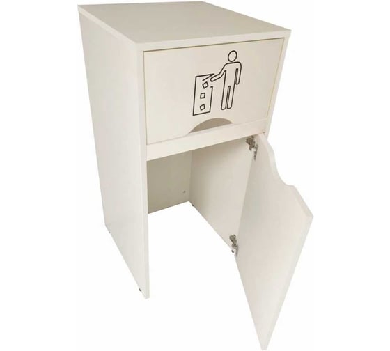 Урна для фудкорта ИП Маковчик Оди 1000 РВ цвет ваниль светлая, в разборе VUOVSRV-2250014