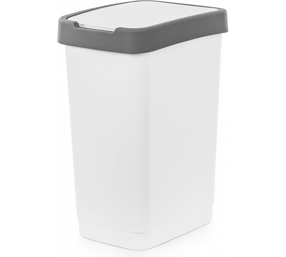Контейнер для мусора ЗПИ "Альтернатива" 25л, белый М9165
