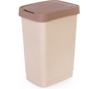 Контейнер для мусора ЗПИ "Альтернатива" 25л, бежевый М8972