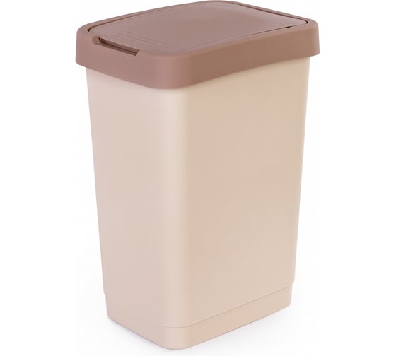 Контейнер для мусора ЗПИ "Альтернатива" 25л, бежевый М8972