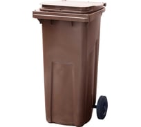 Мусорный контейнер Тара.ру п/э, 120л, коричневый 41322