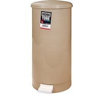 Круглый мусорный контейнер BORA 21.4 л, Н 525хD 270 мм, с педалью, пластик, серый ПЛ-BO1185s