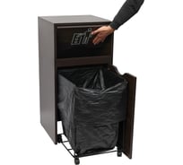 Мусорный контейнер для фудкорта Оди 1000 цвет венге 5190008UOVe