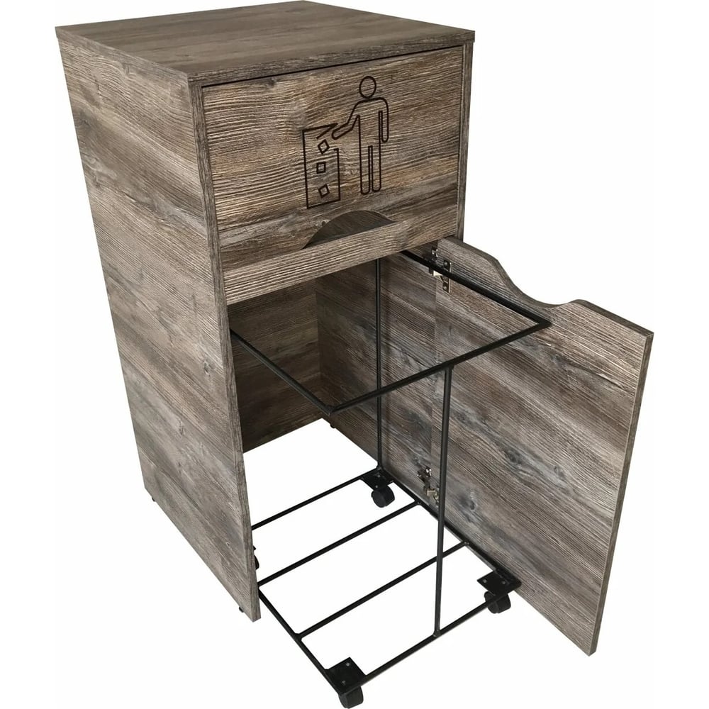 Мусорный контейнер для фудкорта Оди 1000 цвет сосна Джексон 5190002UOSD ...