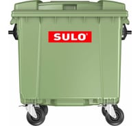 Евроконтейнеры SULO 1100 л, зеленые, комплект 2 шт 00-00025591