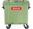 Евроконтейнеры SULO 1100 л, зеленые, комплект 3 шт 00-00025592 1