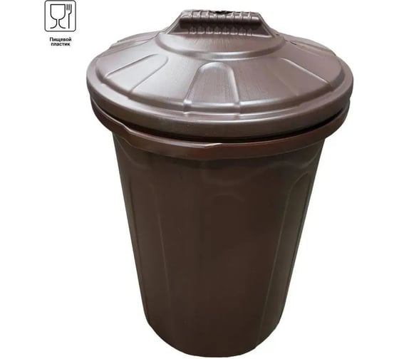 Хозяйственный бочка-бак Тара.ру коричневый, 120 л 15638