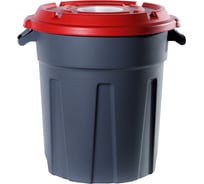 Универсальный бак INTELLPACK 60 л, серый с красной крышкой бак-универсал60-g-r