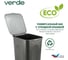 Бак универсальный квадратный VERDE с крышкой 43л Серый 0840029 2