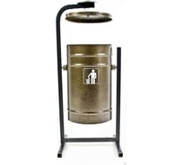 Урна ПК ОТК металлическая «ЖЕМЧУЖИНА 24л» цвет антик бронза УЖ4БР