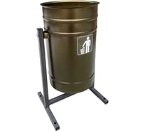 Урна ПК ОТК металлическая «Космос 19 л» цвет антик бронза УК6БР