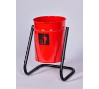 Уличная урна ПРОФМЕТСТИЛЬ металл, красная 403
