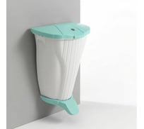 Контейнер для мусора TTS Wall-Up 50 Л, с педалью и зелёной крышкой 00005840WV