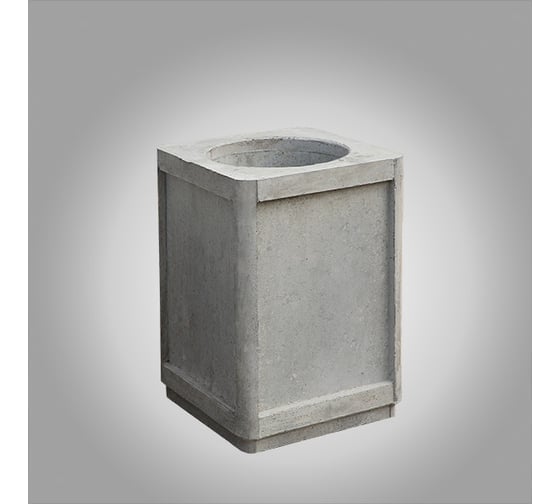 Бетонная урна ООО Архитек-Бетон Серый бетон У-17СБ 1
