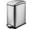 Урна с крышкой PRIMANOVA E-CUBE прямоугольная, с педалью, 15 л, металл, система SOFT CLOSE, плавное закрывание D-20241 1