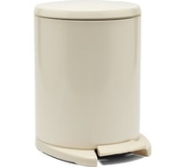 Урна для мусора PRIMANOVA CIGO 6 л, бежевый корпус, бежевая вставка, система SOFT CLOSE M-E41-09-09