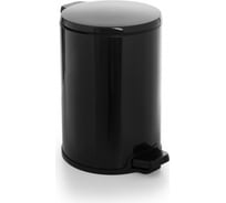 Урна PRIMANOVA GIGO из нержавейки, с педалью, 12 л, чёрный M-E49-06-06