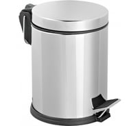 Стальная урна PRIMANOVA с педалью, 3 л, h=25.5 см, D=18.5 см D-20798