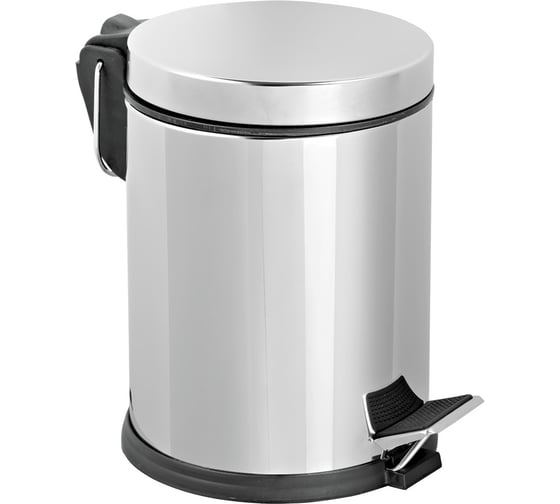 Стальная урна PRIMANOVA с педалью, 12 л, h=35.5 см, D=24.5 см D-20591