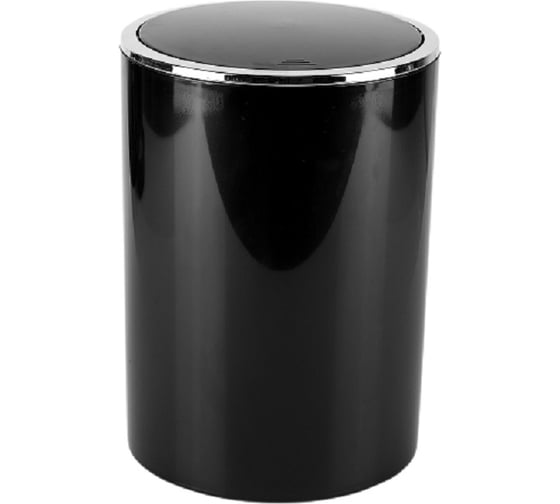 Урна с крышкой PRIMANOVA LENOX чёрный M-E35-06