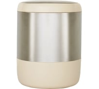 Урна с крышкой PRIMANOVA LIMA 6 л, бежевая, d=20, h=25 см M-E06-09