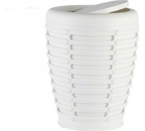 Урна с крышкой PRIMANOVA PALM белый M-E21-01-01