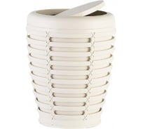 Урна с крышкой PRIMANOVA PALM бежевый M-E21-09-09