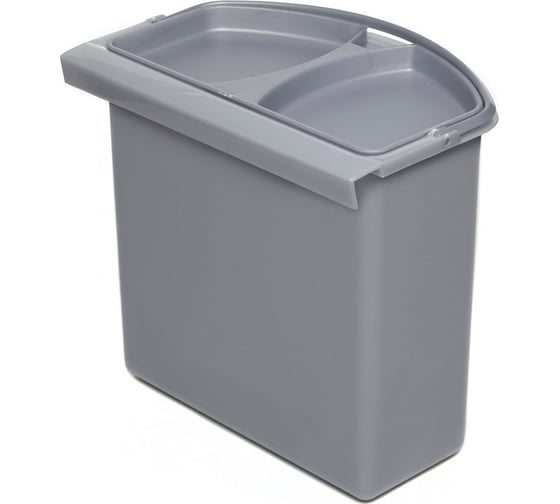 Контейнер для мусора NAVAKO Theta 7 Metallic Grey 10022