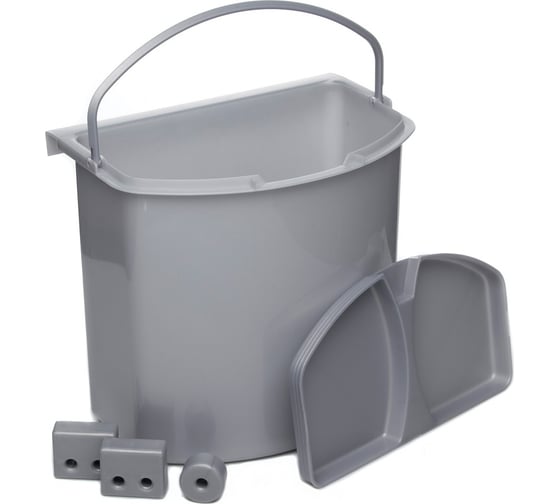 Контейнер для мусора NAVAKO Theta 7 Metallic Grey 10022