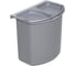 Контейнер для мусора NAVAKO Theta 7 Metallic Grey 10022 1