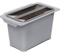 Контейнер для мусора NAVAKO Eta 5 Metallic Grey 10060