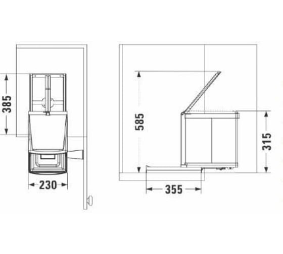 Система сортировки NAVAKO Beta 350/12-2 Metallic Grey 10019